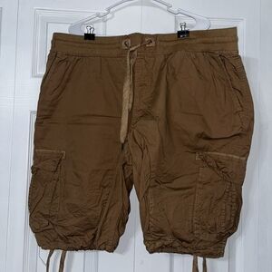 Casual Tan Cargo Shorts for Men